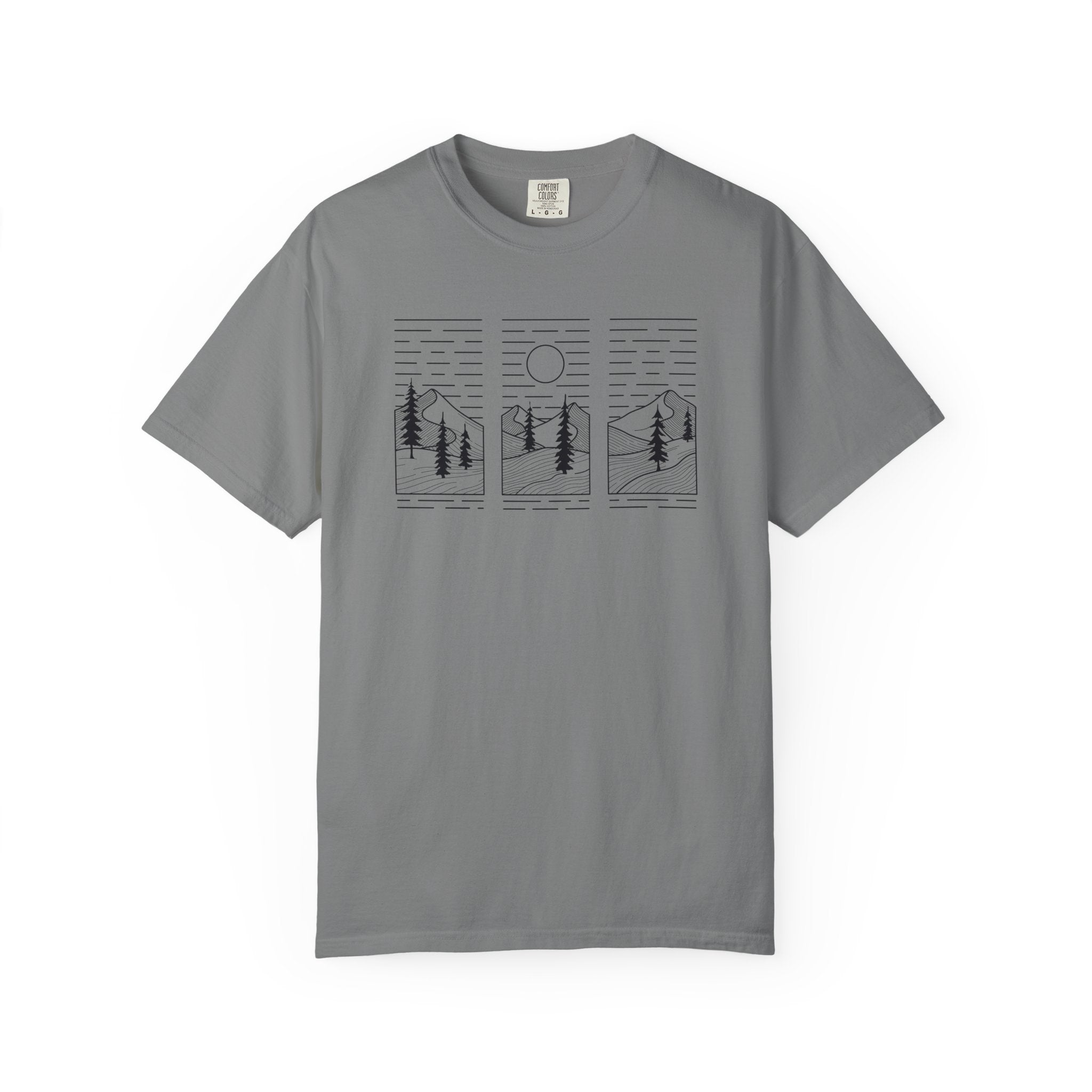 Minimalist 3-Panel Mountains
