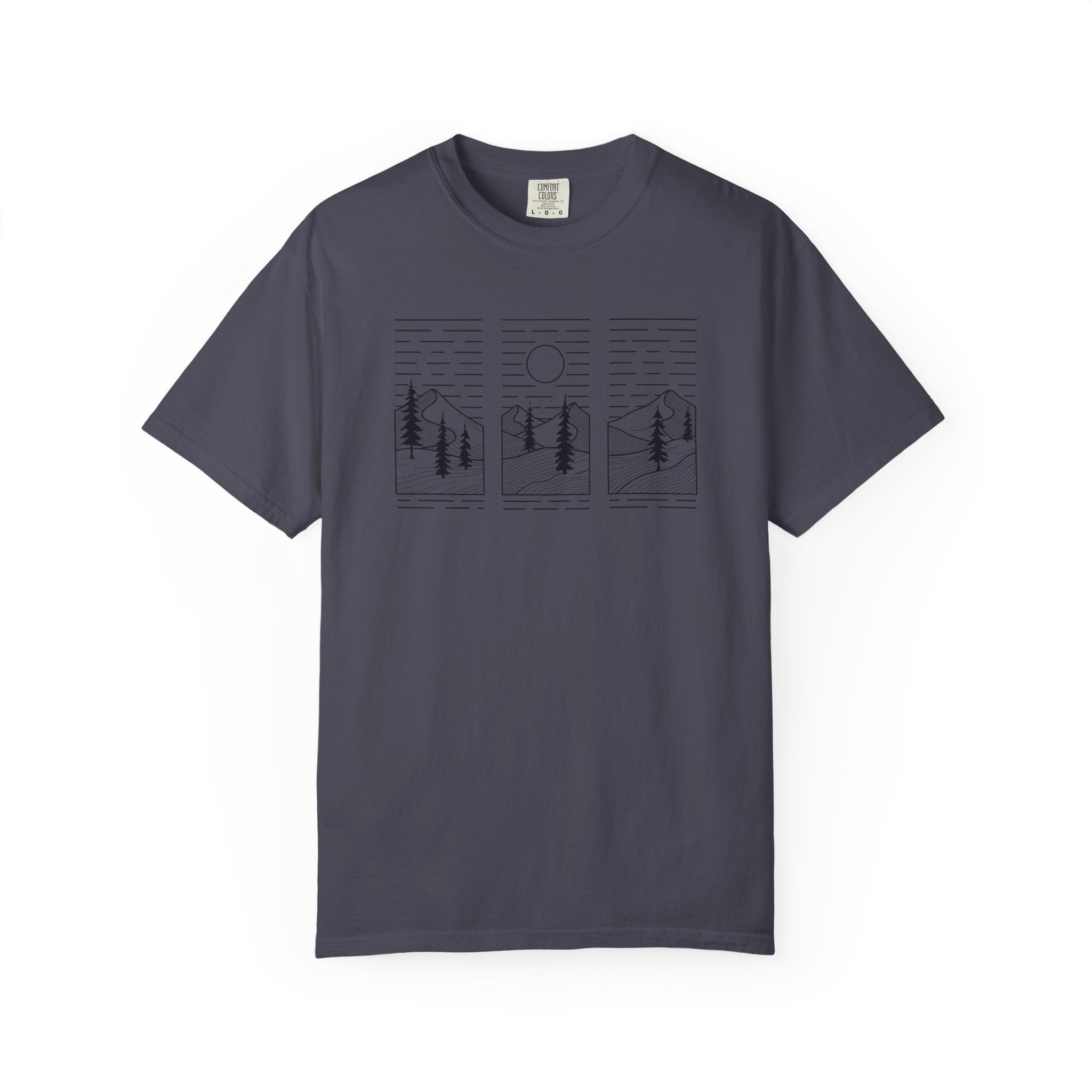 Minimalist 3-Panel Mountains