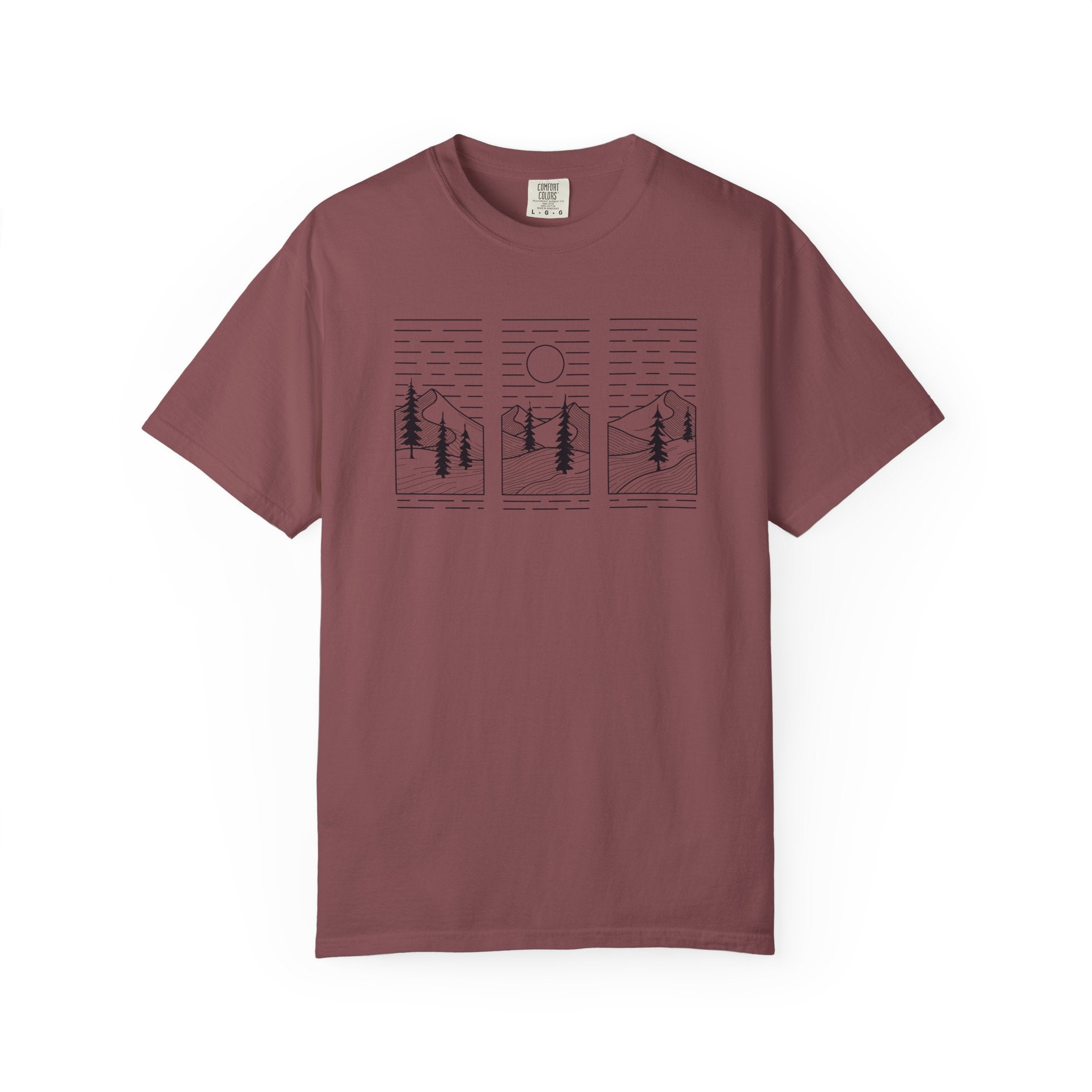 Minimalist 3-Panel Mountains