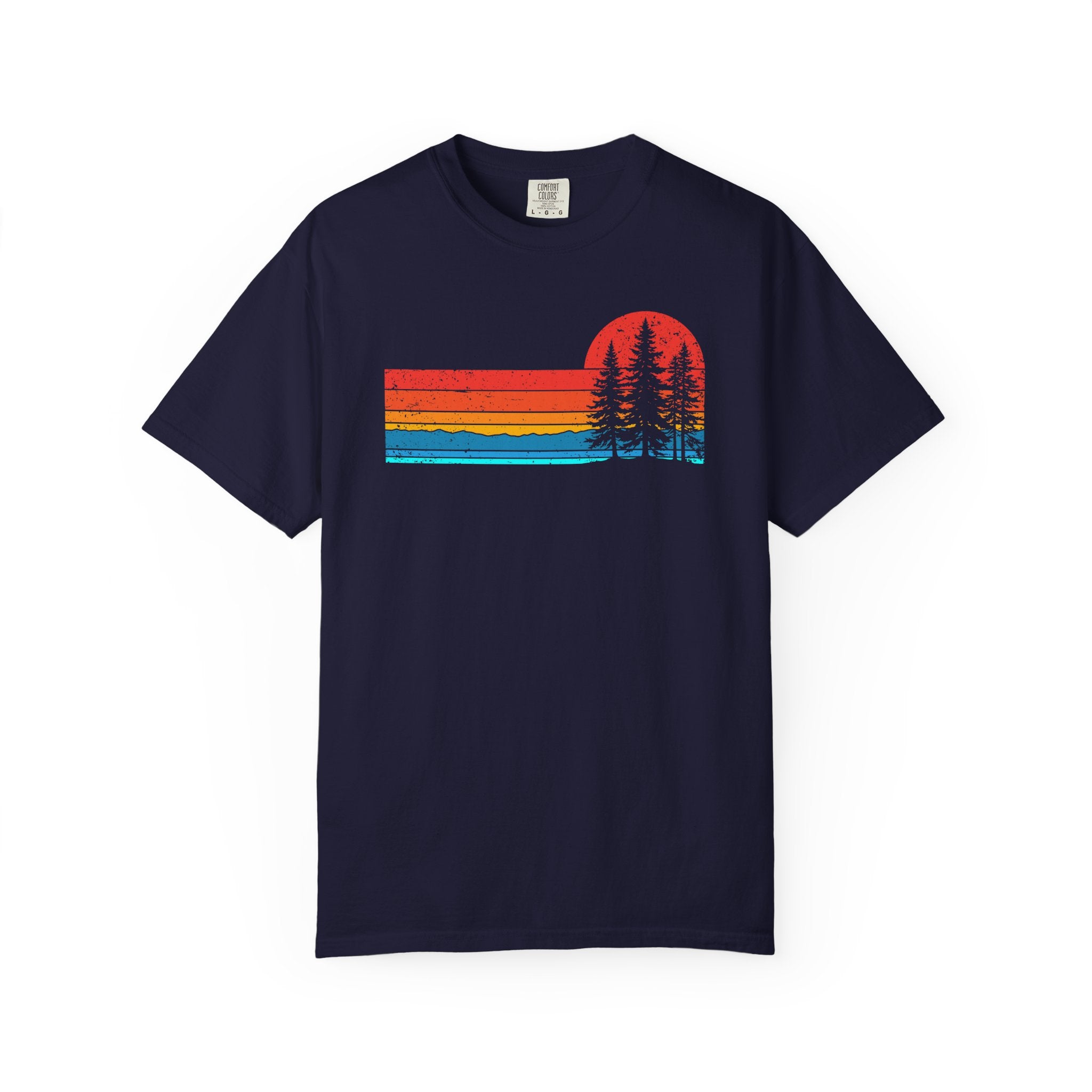 Retro Sunset Pine