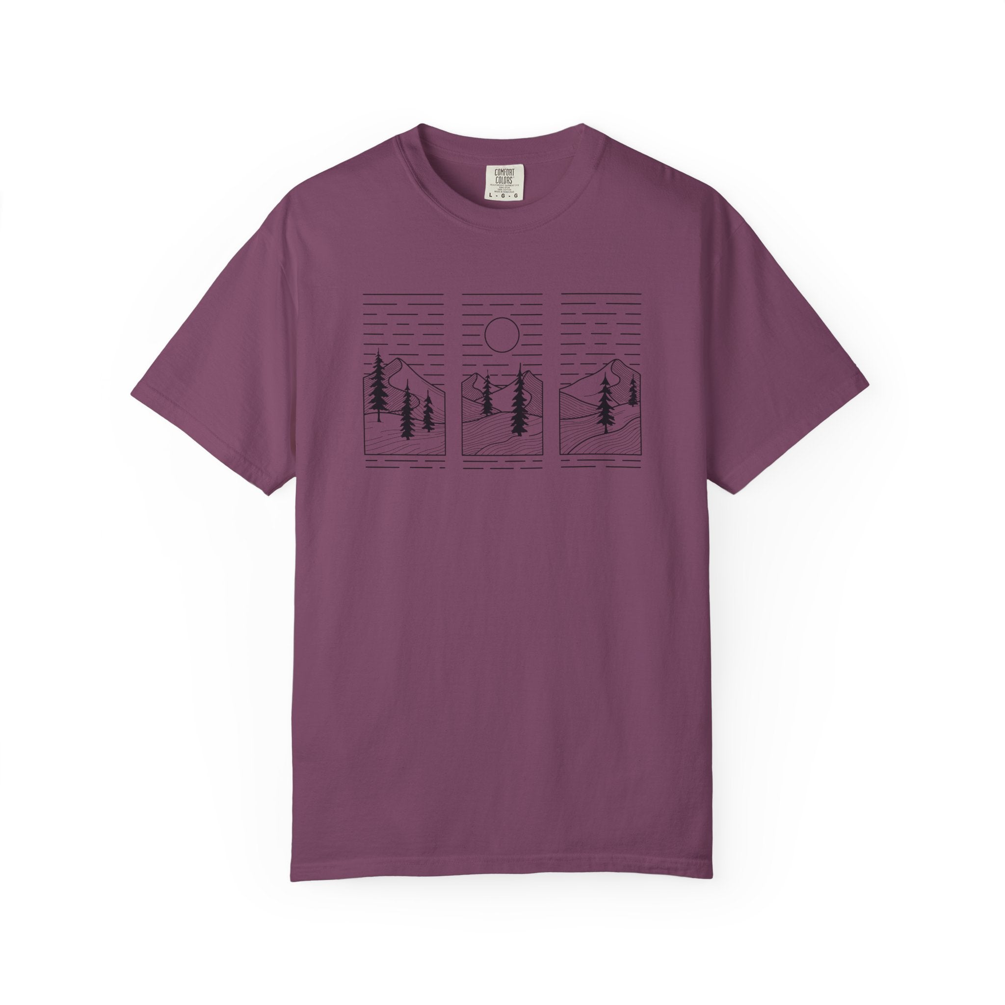 Minimalist 3-Panel Mountains