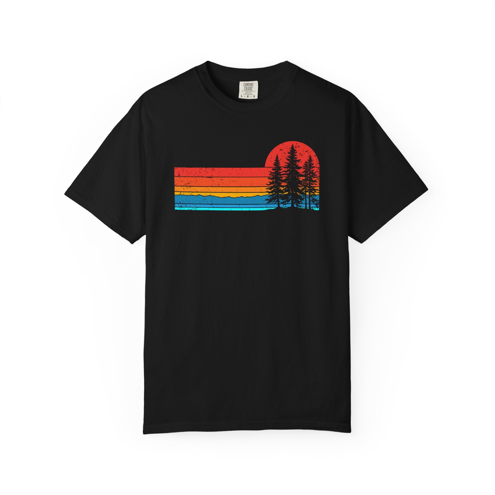 Retro Sunset Pine