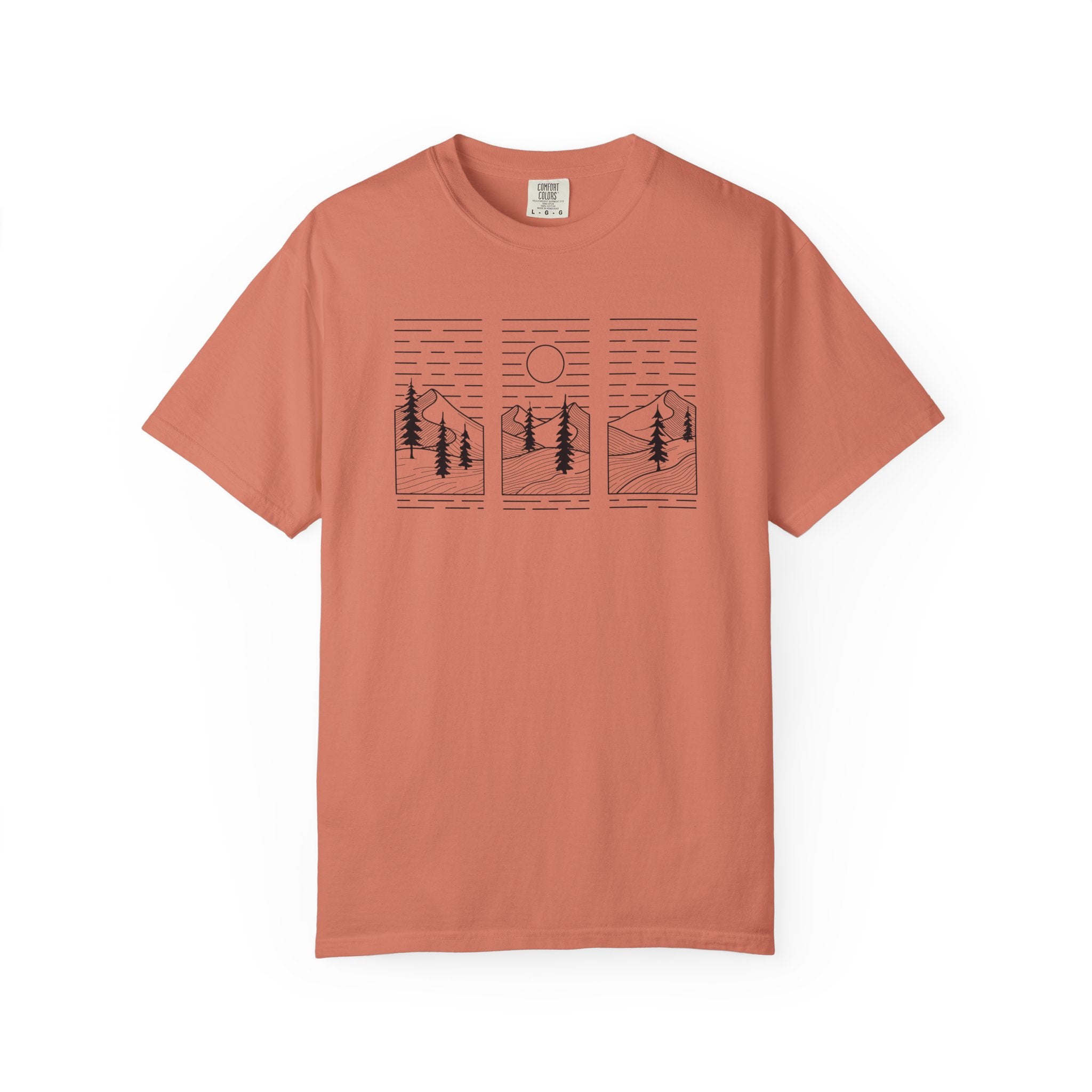 Minimalist 3-Panel Mountains