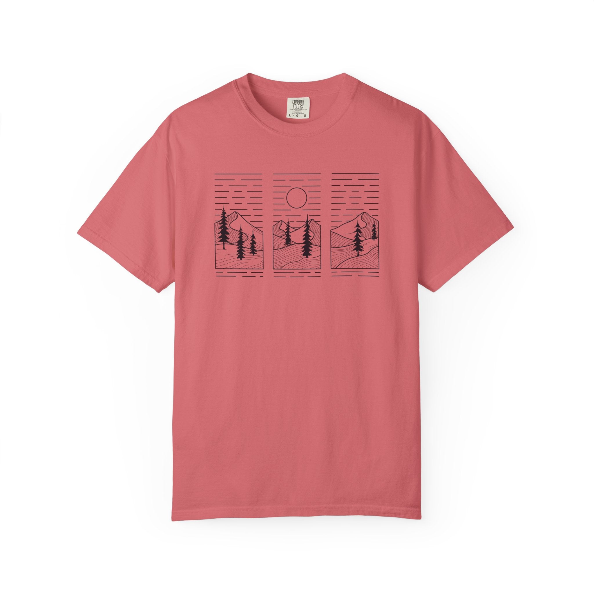 Minimalist 3-Panel Mountains