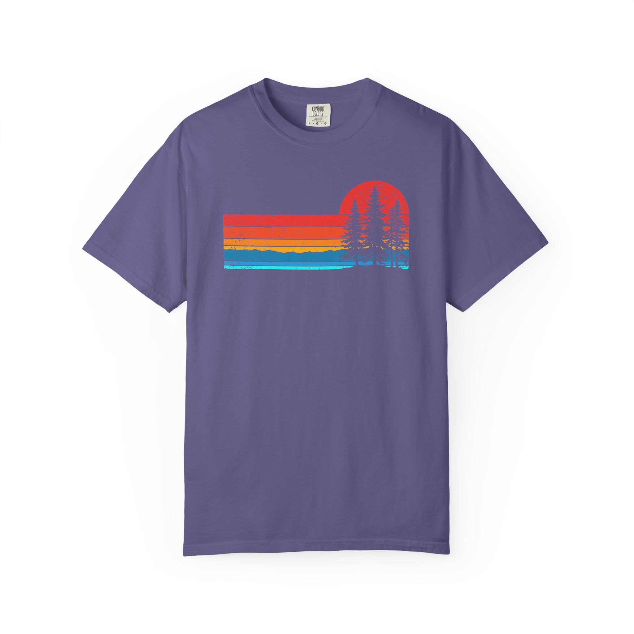 Retro Sunset Pine