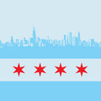 Chicago Flag Skyline