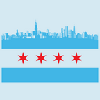 Chicago Flag Skyline