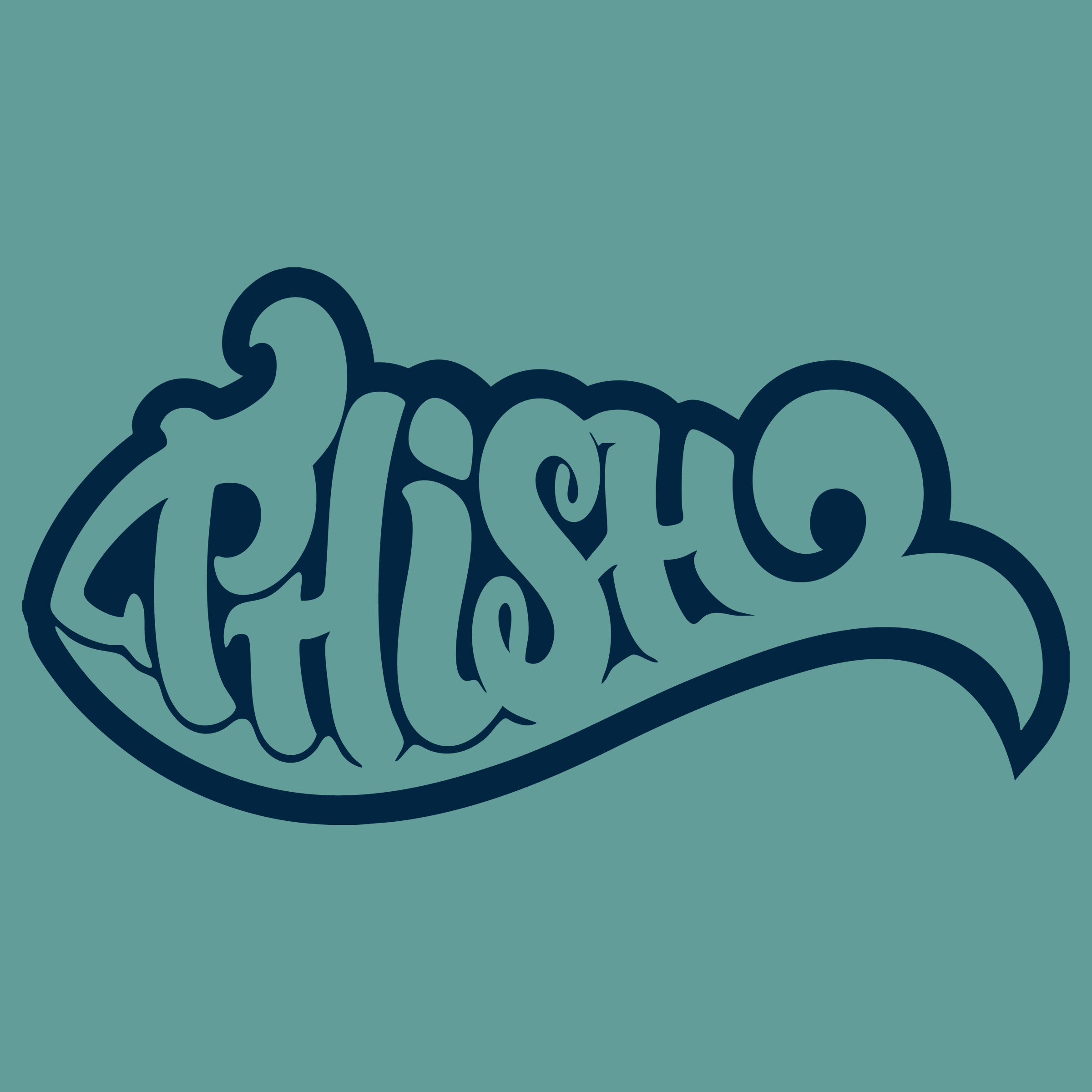 Retro Phish Logo Stencil