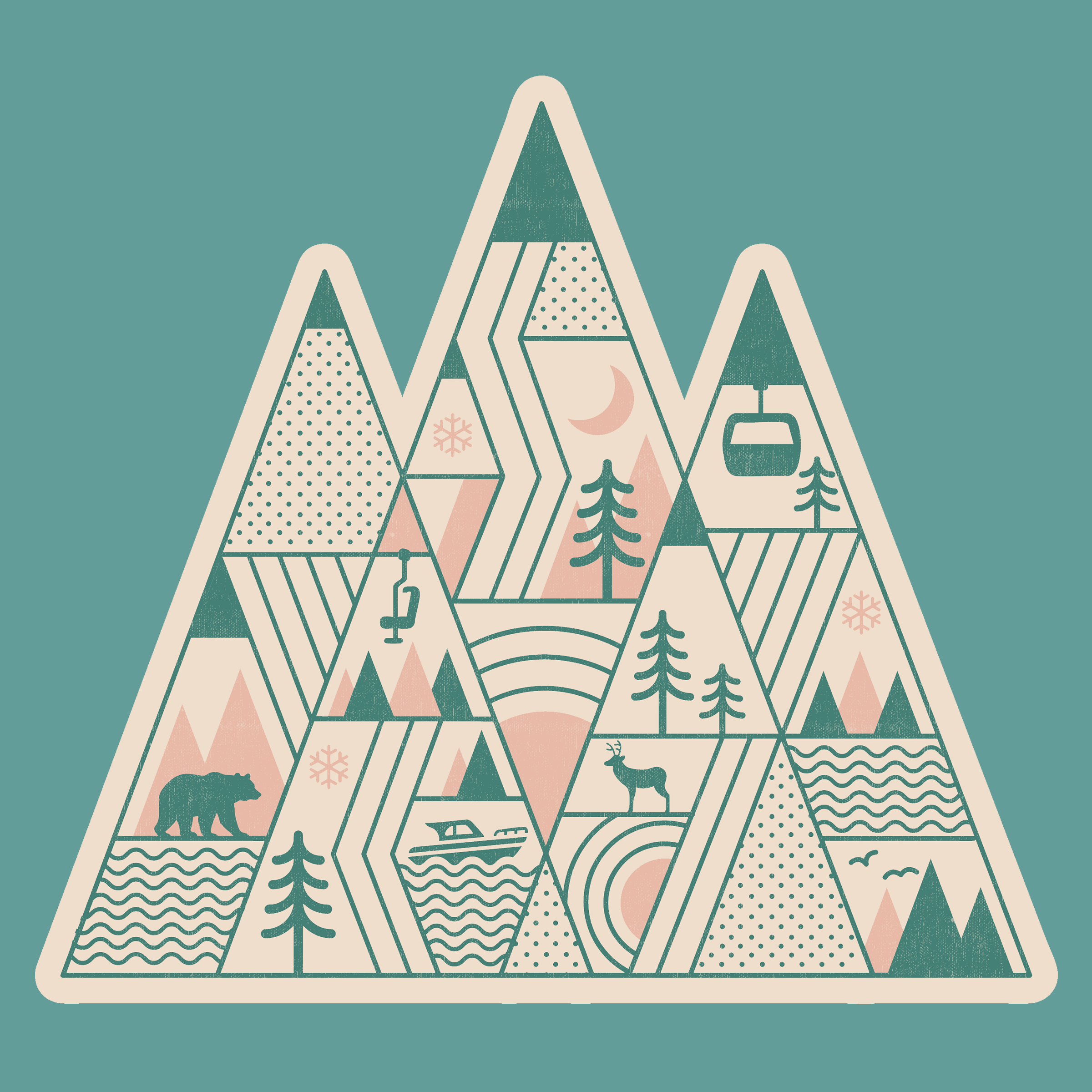 Retro Mountain