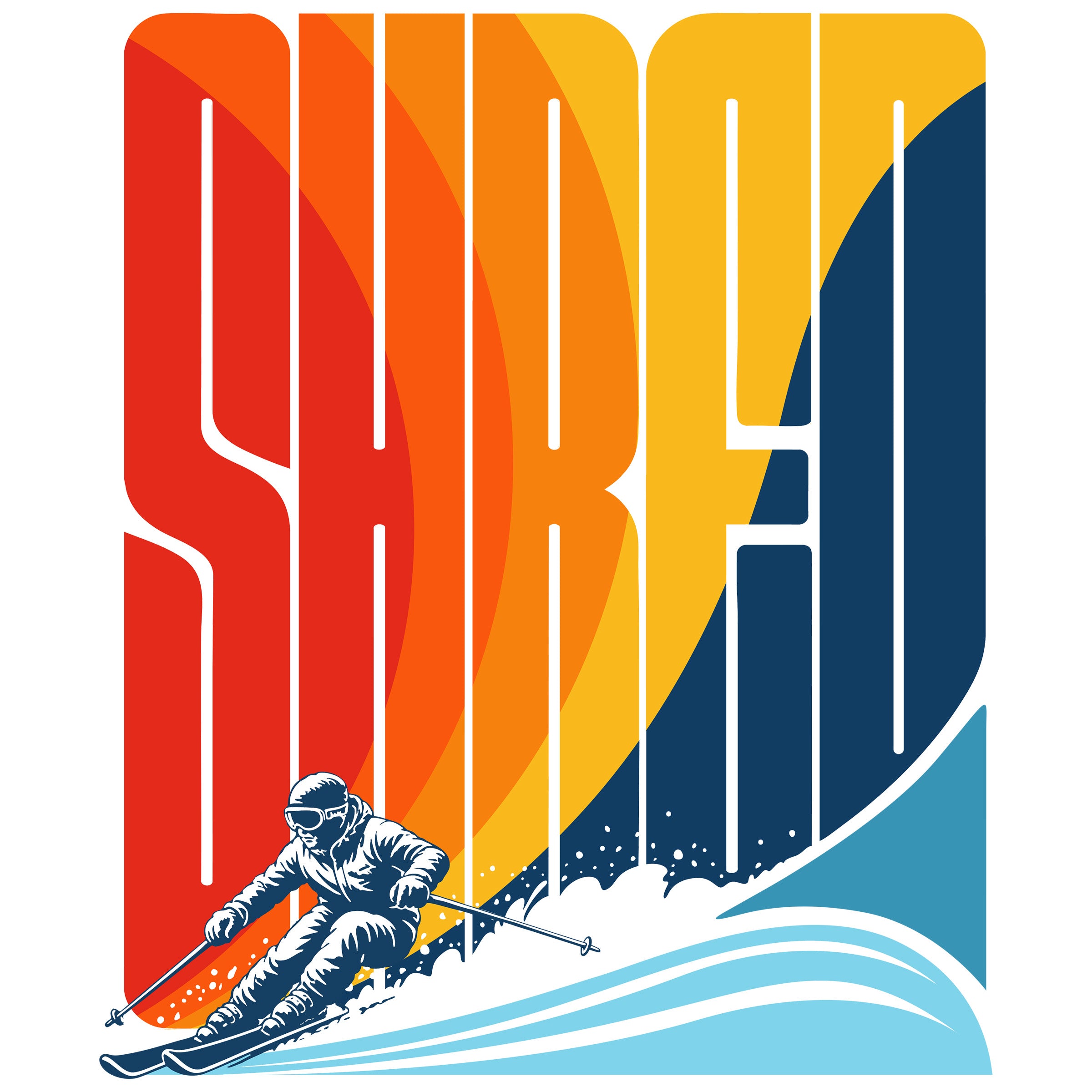 Retro 'Shred' Ski