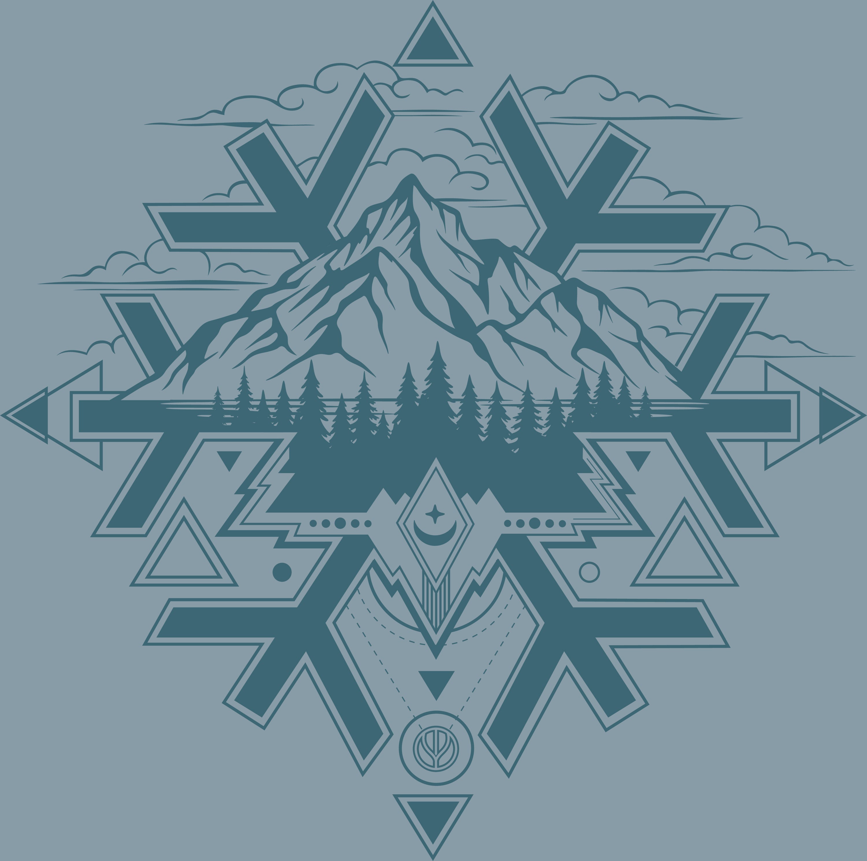Sacred Snowflake Fleece Hoodie
