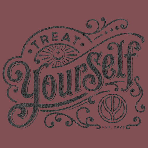 Vintage Treat Yourself Scroll