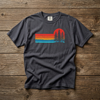 Retro Sunset Pine